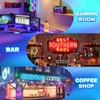 Advertising Display Scrolling LED Sign, 27inx5in LED Display, Bluetooth Control