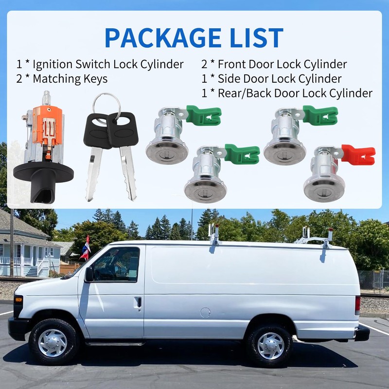 Tektall Ignition Switch Lock Cylinder Door Lock Cylinder with Key