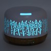 Desktop Humidifier 300ml Wood Grain Design Low Noise Aromatherapy Humidifier