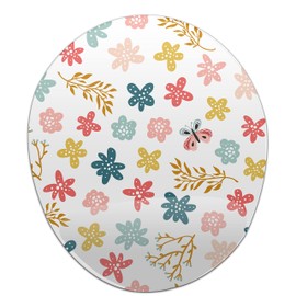 Bonamaison, Ergonomisches Mauspad mit Handgelenkauflage, Digital Bedruckt Mauspad Anti-Sehnenscheide Probleme, rutschfeste Unterseite, für Büro und Zuhause, Größe: 20x23 cm