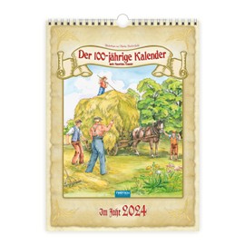 Trötsch Classickalender Der 100-jährige Kalender 2024 - nach Mauritius Knaur: Wandkalender