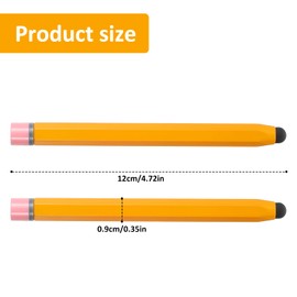 2 Pcs Smart Board Pen, Yellow High Sensitivity Precision Stylus Pen 2 in 1 Electronic Screen Writing Pens Hexagon Crayon Whiteboard Multimedia Screen Pens for Home Office Infrared Screens