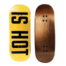 NOAHWOOD NW14.0 Fingerboard Complete (Short Nose Short Tail Deck 98x35.5mm 5-Layer Color Maple Pro concave Design Mini Skateboard Deck) +Pro 36mm Hex Golden Truck Truck + White Wheel (is hot)