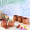 Gejoy Pack of 12 12 oz Cantaritos De Barro Clay