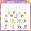 Happy Easter Banner Easter Decorations Bunny Easter Banner Garland Egg