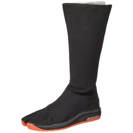 MARUGO Unisex Adult Festival Taiko Drumming Mountain Climbing Easy On/Off Velcro 12-Kohaze Length Magic Air Jog Tabi Boots, Black