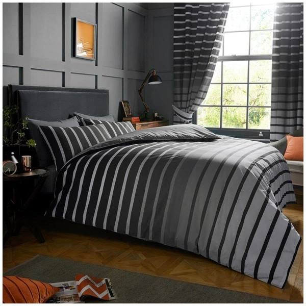 GC GAVENO CAVAILIA Easy Care Oscar Striped Duvet Cover, Luxury
