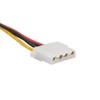 RIKYJIC 18cm SATA 15-Pin to 4-Pin Molex Power Cable Solid