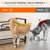HOOBRO Raised Dog Bowl Stand with 2 Feeding Stations, Elevated