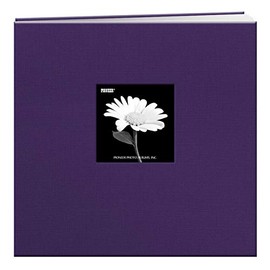 Pioneer Book Cloth Cover Post Bound Album 12"X12" - Grape Purple