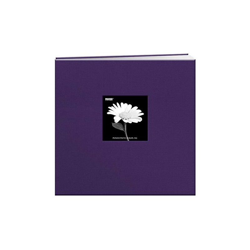 Pioneer Book Cloth Cover Post Bound Album 12"X12" - Grape