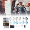 6Pcs Darts Professional Exquisite Stainless Steel Tip Darts Set with