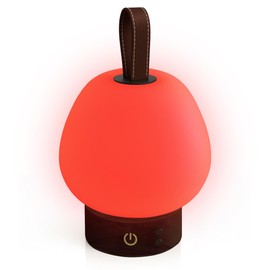 Red Light Therapy Sleep Lamp – 660nm Glow for Better Sleep | Cordless, Dimmable Night Light with Timer | Rechargeable, Portable Red Lamp for Bedroom, Bedside & Travel - Rest Easy, Slumber Deeper