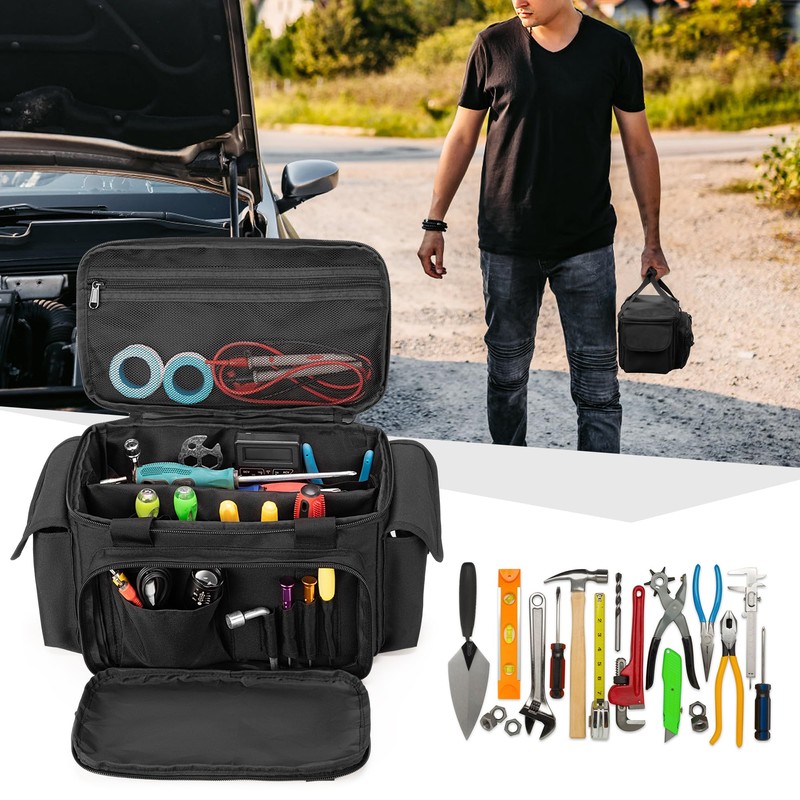 Rexmica Small Tool Bag with Anti-friction and Thick Padded Bottom,
