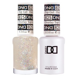 DND Duo Matching Overlay Glitter Top Gel #825