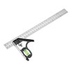 Combination Angle Ruler,300mm 12inch Stainless Steel+Zinc Alloy Adjustable Right Angle