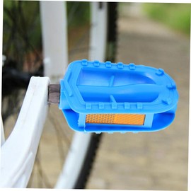 WOONEKY 1Pair Boy Girl Anti-Slip Bike Pedals Ultralight Non-Slip Design for Boy Girl Comfortable Cycling Pedals for Mountain and Road Blue for Boys and Girls