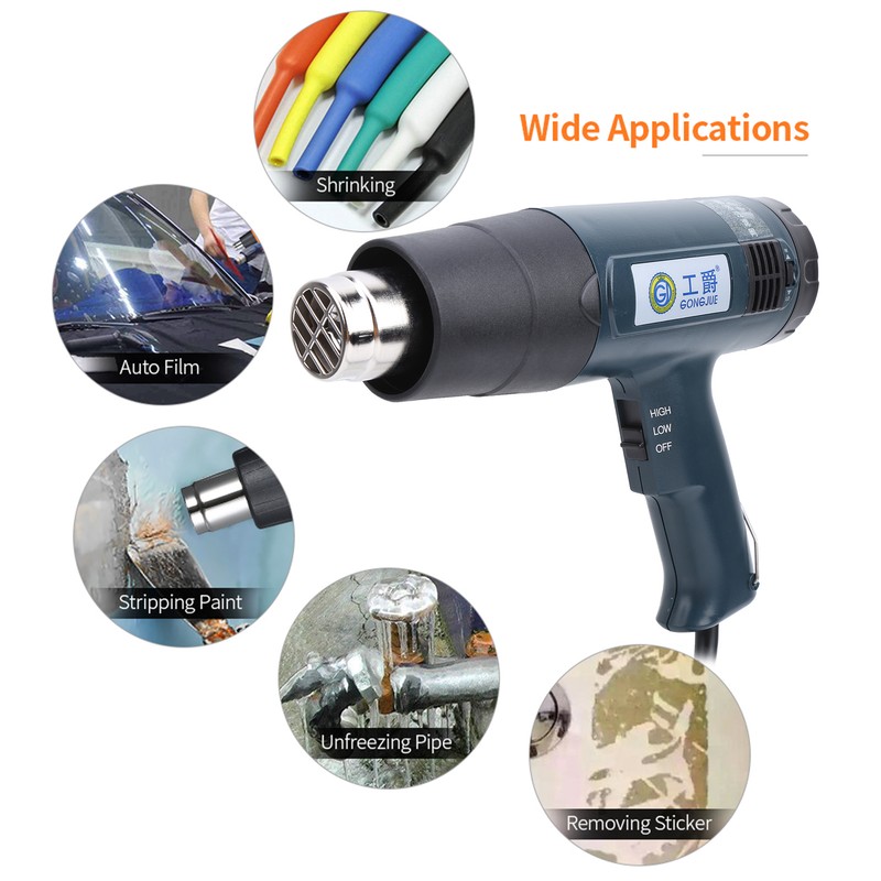 GJ‑3A 1600W Professional Temperature Adjustable Hot Air Gun Heat Gun