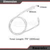 79" Throttle Cable Perfect Replacement Accessory Fit for Gy6 150cc