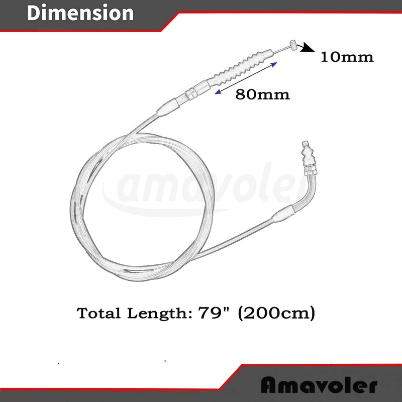 79" Throttle Cable Perfect Replacement Accessory Fit for Gy6 150cc
