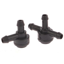 Pair of 2 Way (L) & 3 Way (T) Car Windshield Washer Check Valve Connectors - for Volvo C30, C70, S40, S60, S70, S80, V50, V70, XC60, XC70, and XC90-9178897 31391513