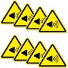 Pack of 8 Warning Stickers 6 x 5 cm Volume
