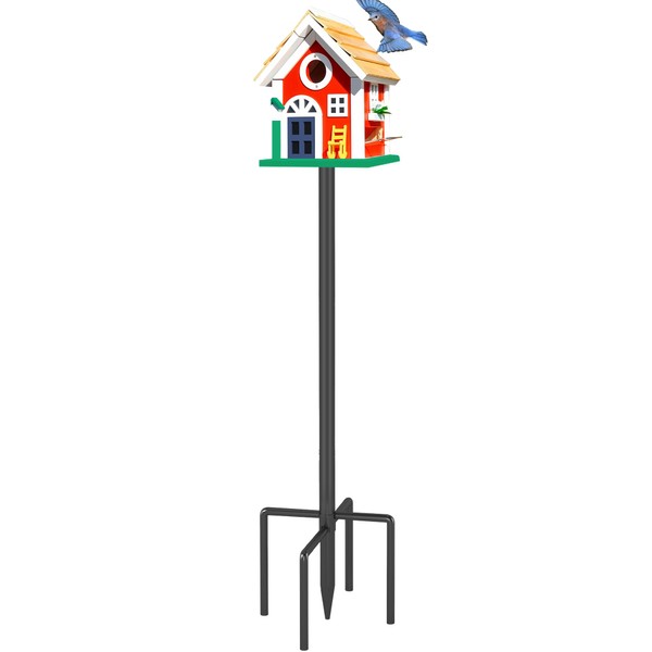 Bird House Poles for Outdoors，108" Heavy Duty Bird Feeder Pole