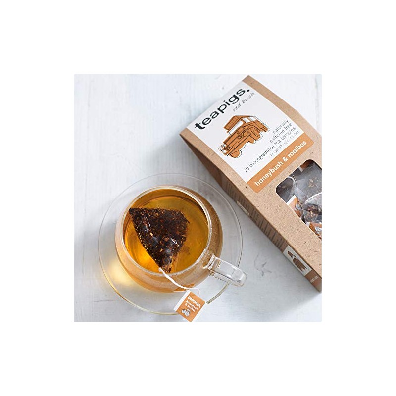 Teapigs Honeybush & Rooibos Tea Bags Made with Whole Leaves