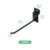 Yauhar 100Pcs Heavy Duty Slat Wall Display Hooks Bulk Set,