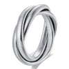 BIYONGDE Womens Stretchable Snake Chain Bracelet, Silver Color Stainless Steel