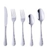 Buyer Star Luxury Flatware Set for 1 -Stainless Steel Hammered