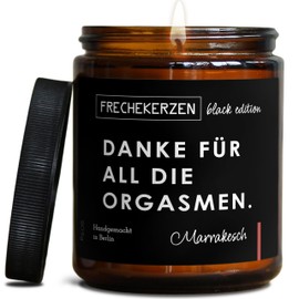 Lustige Duftkerze mit Spruch für Partner | Handgemacht aus Sojawachs | In Geschenkbox | Valentinstag Geburtstagsgeschenk | Ehe Mann, Freund, Frau, Freundin, Verlobte, Jahrestag |Marrakesch