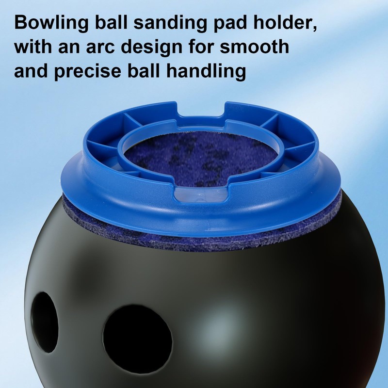 Sinbana Bowling Balls Sanding Pad Holder, Plastic Universal Bowling Display