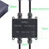 dstfuy Power Junction Box, ABS IP68 Waterproof Housing. With 24A