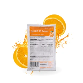 Medicalfox Medicalfox GLUKO 75 Glukose-Monohydrat Fertigpulver Orange 82,5 g- Traubenzucker tr?gt zur normalen Energiegewinnung im Stoffechsel bei, Ideal fr Sport, Fitness & oGTT