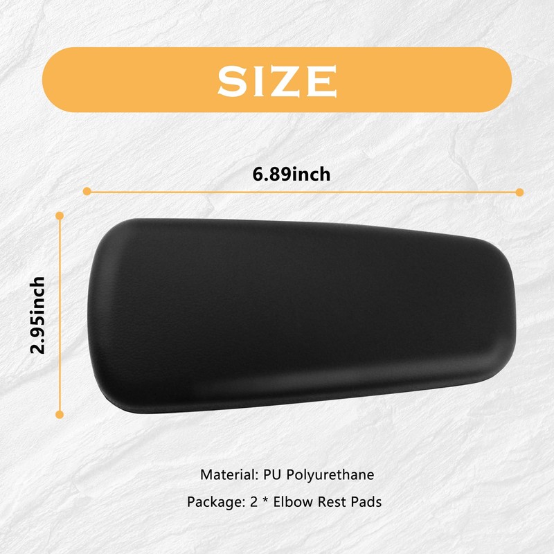 OFBAND 2PCS Elbow Pad Arm Rest for Car,Soft Leather Arm