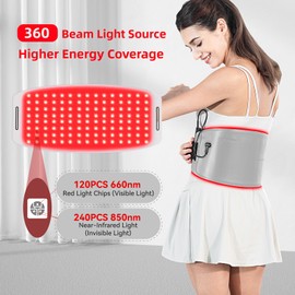 Hello Face Red Light Therapy for Dogs and Humans, Portable 360 LED Chips Red Light Therapy Belt with Strap, Infrared Light Therapy Devices for Muscle & Joint Pain Relief