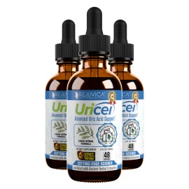 Rejuvica Health Uricel - #1 Uric Acid Support Formula w/ Chanca Piedra | 3-Pack