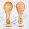 HANSGO Small Wooden Spoon, 10PCS 3 inches Ice Cream Salt
