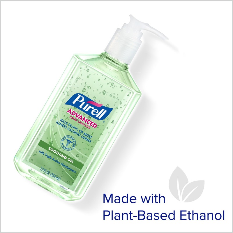 PURELL Advanced Hand Sanitizer Soothing Gel, Fresh Scent, 12 fl