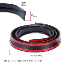 JMTBNO 1.5m/59"Black Car Rear Trunk Lid Spoiler Wing Lip For Acura TLX 4-Door 2015-2022