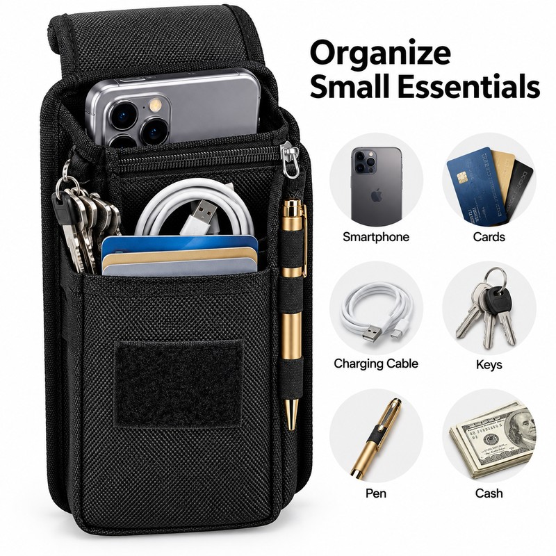 6.3 Inch Phone Belt Pouch Bag – Nylon Outdoor Mobile