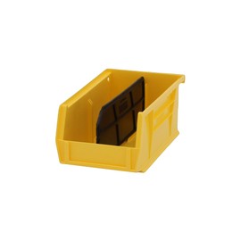 Durham PB30220-21-PKG Plastic, Hook-On-Bin, 4 X 7 X 3, Yellow, PKG OF 24