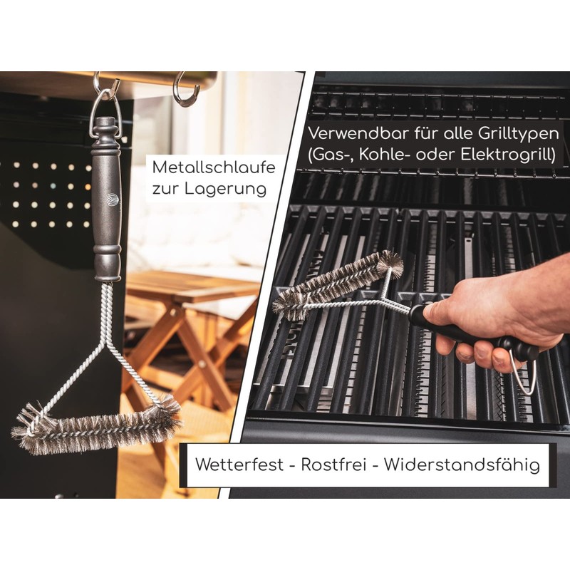 Grill Brush – The Perfect Grill Cleaning Brush with Ergonomic