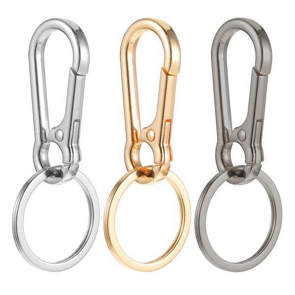 Mabor Keychain Clips, 3Pcs Key Chain Clip Metal Keychain Hook
