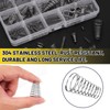 Mardatt 148Pcs 3 Style 15 Sizes Stainless Steel Conical Spring