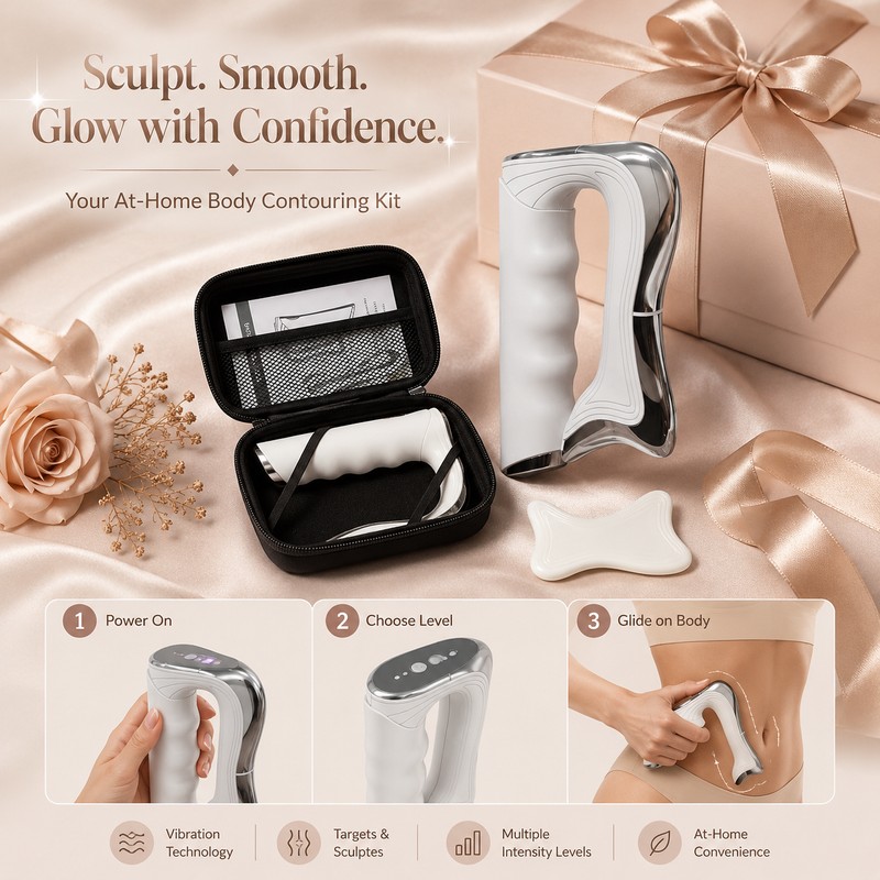 Electric Fascia Massage Blade for Body Relaxation – Rechargeable Scraping