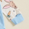 Xiaodriceee Infant Baby Boy Easter Outfit Rabbit Ears Hoodie Romper
