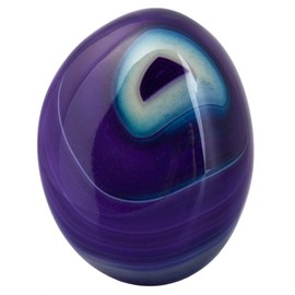 Nupuyai Purple Agate Irregular Tumbled Polished Stone,Pocket Palm Worry Stone for Therapy,Healing Crystal for Meditation