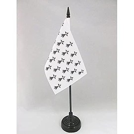 AZ FLAG - Table Flag Province of Brittany - 15 x 10 cm - Brittany Table Flag 10 x 15 cm - Flags